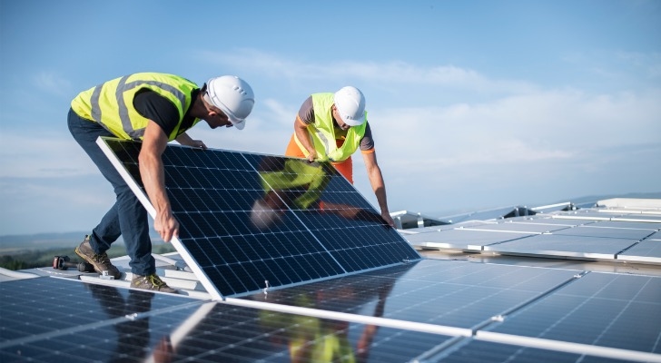 Solar panel Workers